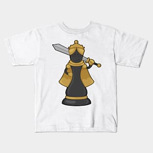 Chess piece Queen at Chess with Sword Kids T-Shirt